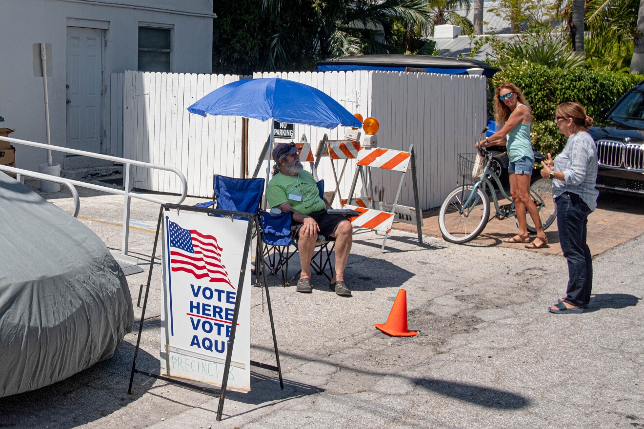 Polls were open across Florida Tuesday, despite the coronavirus crisis.